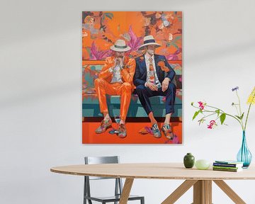 Relaxende vrienden van BS