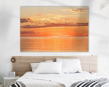 Sonnenuntergang an der spanischen Küste von Peter Haastrecht, van