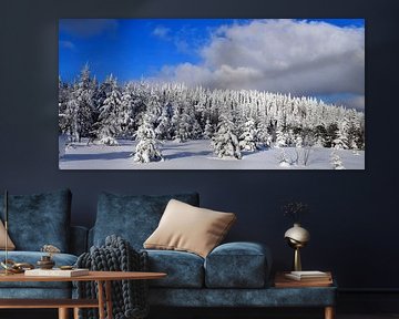 A snowy forest after the storm by Claude Laprise
