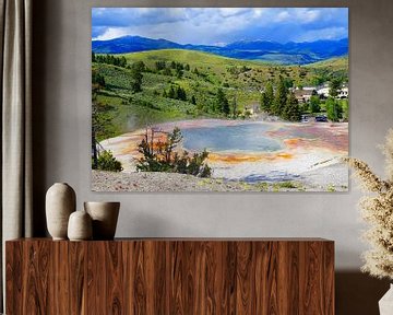 Hot spring in Yellowstone National Park in Montana by Thomas Zacharias