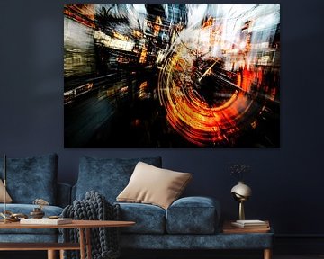 Dynamisch abstract lichtspel kunst van Art & Soul Creations