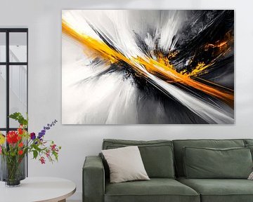 Dynamische abstracte lijnen en kleuren van Art & Soul Creations