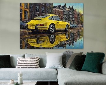Der klassische Porsche 911 Carrera mit Cityscape 2 von MIROKKU