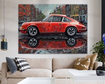 Der klassische Porsche 911 Carrera mit Cityscape 3 von MIROKKU