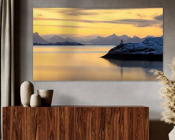 The stand of light at the light of dawn by Nando Harmsen