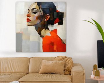 Geometrische Vrouw van De Mooiste Kunst