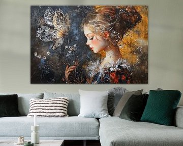 Bloemen Meisje met Bloem