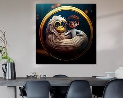 Example of the artwork in a room