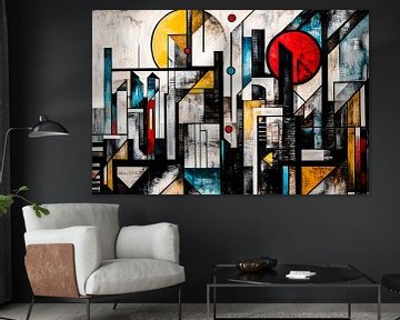 Moderne abstracte skyline kunst van Art & Soul Creations