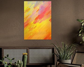 Abstract oranje van Niklas Maximilian