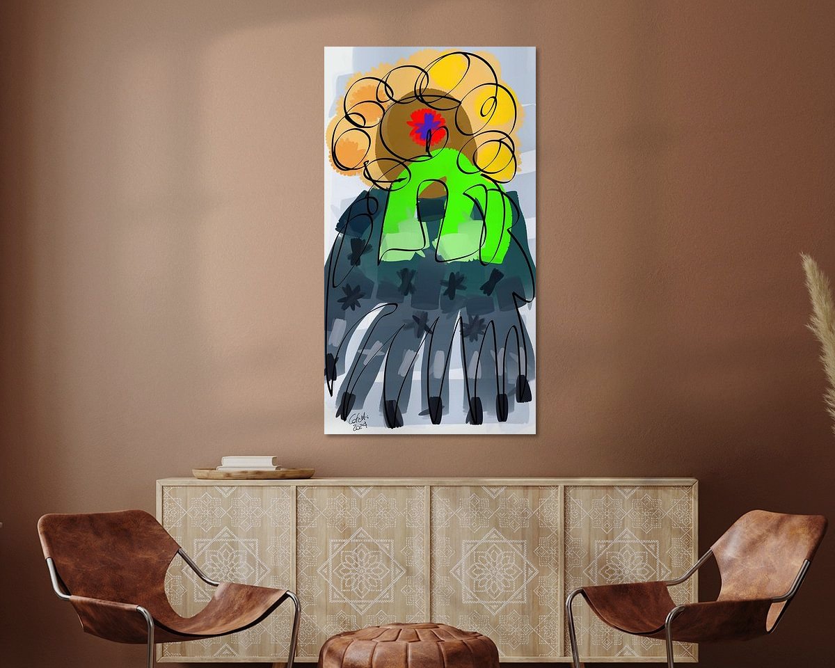 Example of the artwork in a room