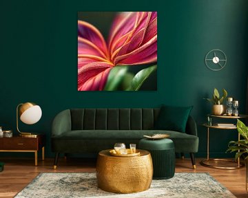 Fleur Macro Ixora Coccinea sur Chromatic Fusion Studio