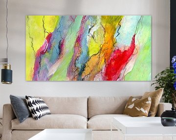 abstracte oppervlakken en lijnen 4 van Claudia Gründler