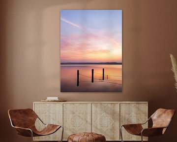 Sonnenaufgang am See von Nils Steiner