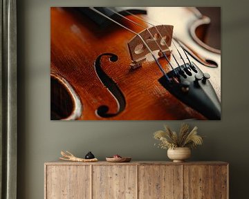 Sfeervolle achtergrond van muziekinstrument, Viool van Ariadna de Raadt-Goldberg