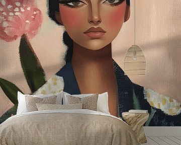 Modern portrait "Grace" by Carla Van Iersel