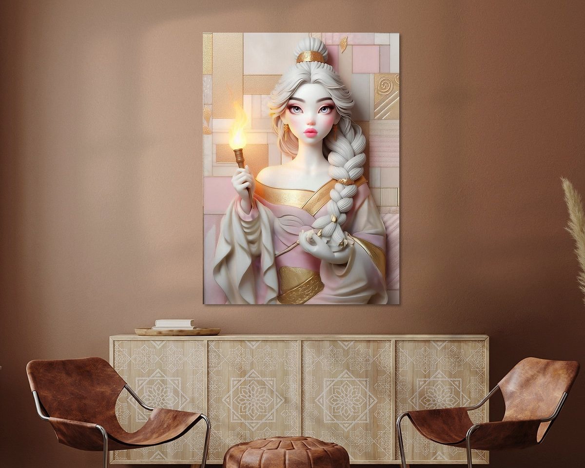 Example of the artwork in a room