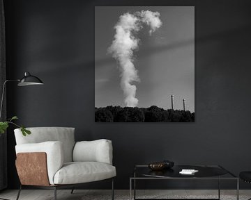 Clouds from the Claus power station in Maasbracht.