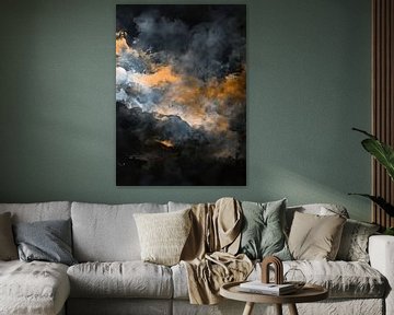 Storm abstraction painting by JBJart Justyna Jaszke