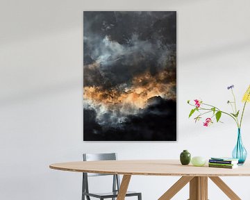 Storm abstraction painting by JBJart Justyna Jaszke