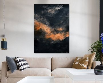 Storm abstraction painting by JBJart Justyna Jaszke