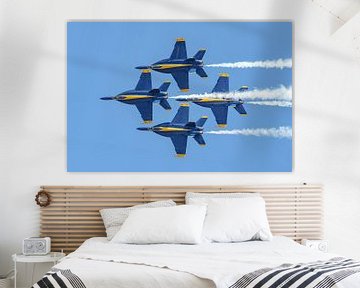Diamond Formation van de Blue Angels. van Jaap van den Berg