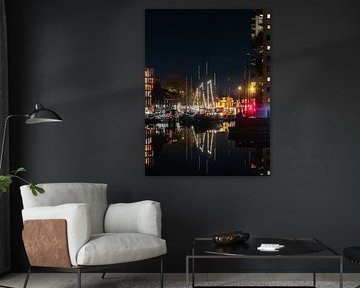 Oosterhaven bei Nacht
