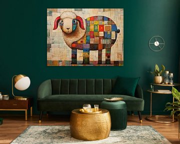 Schaap | Schaap Kleur van Blikvanger Schilderijen