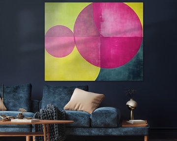 Overlappende Cirkels | Abstracte Cirkels Kleurrijk van Modern Collection
