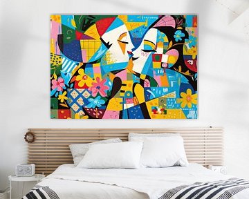 Bloemen Gezicht van OMG Art