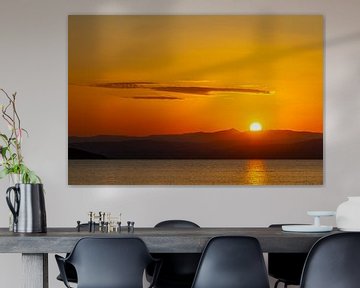 Zonsondergang in Chalkidiki - Griekenland van Puravida - Fotografie en fotokunst