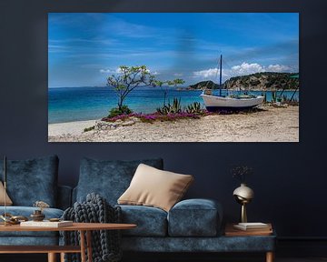 Droomstrand op het Griekse eiland Amouliani van Puravida - Fotografie en fotokunst