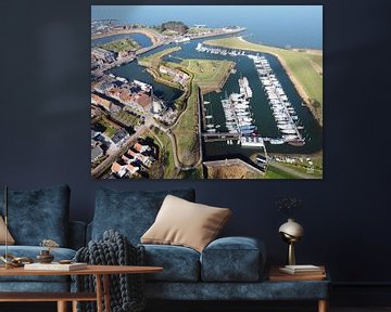 Willemstad in the Netherlands with modern port. by Sailographic Paula