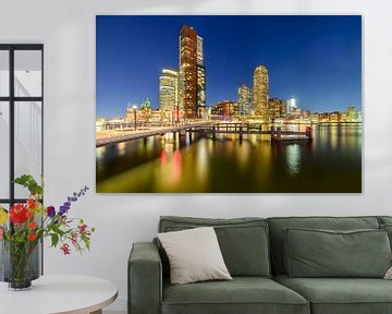 Rotterdam Kop van Zuid in de avond