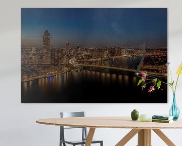 Rotterdam Skyline by Night van shoott photography