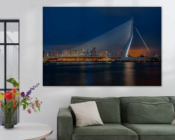 Erasmusbrug Rotterdam zonsondergang van shoott photography