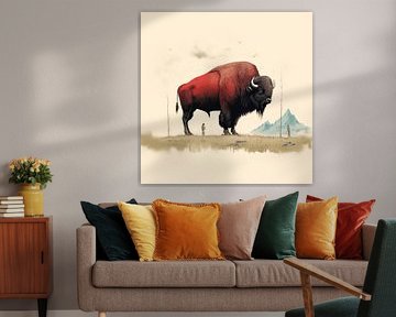 Minimal Bison von Aloke Design