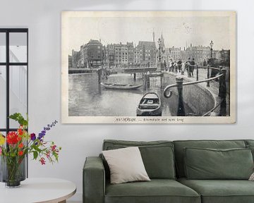 Binnenkade in Rotterdam in 1904 van Patricia Hofmeester