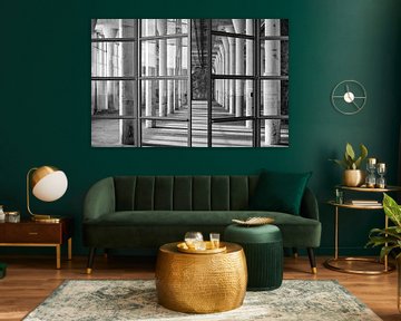 Open door to factory hall by shoott photography
