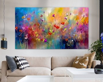 Impressionistische Bunte Blumenmalerei von Studio Pieternel
