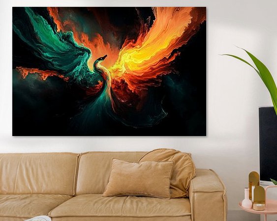 Example of the artwork in a room