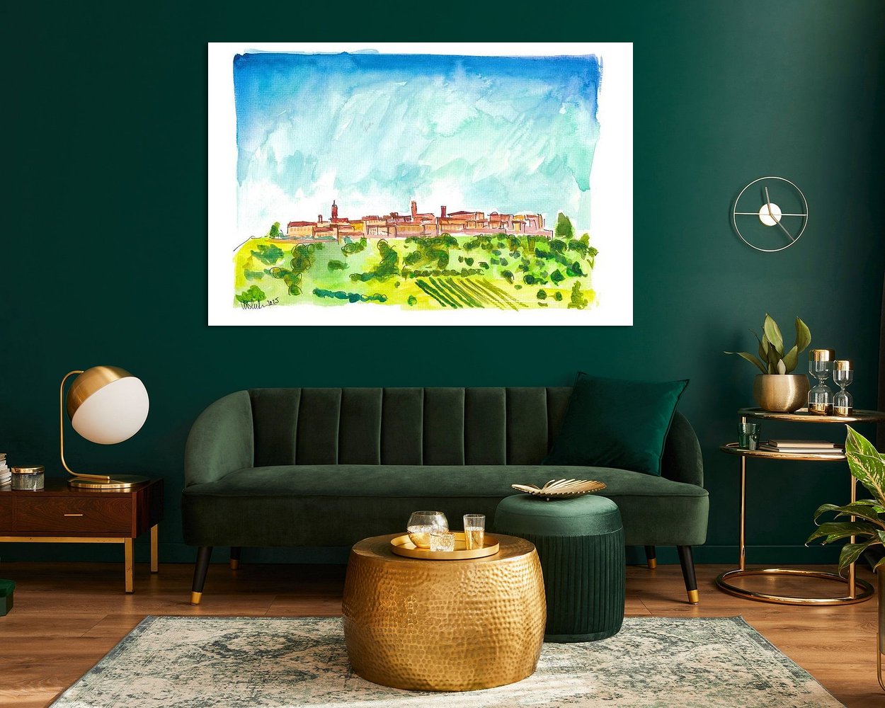 Example of the artwork in a room