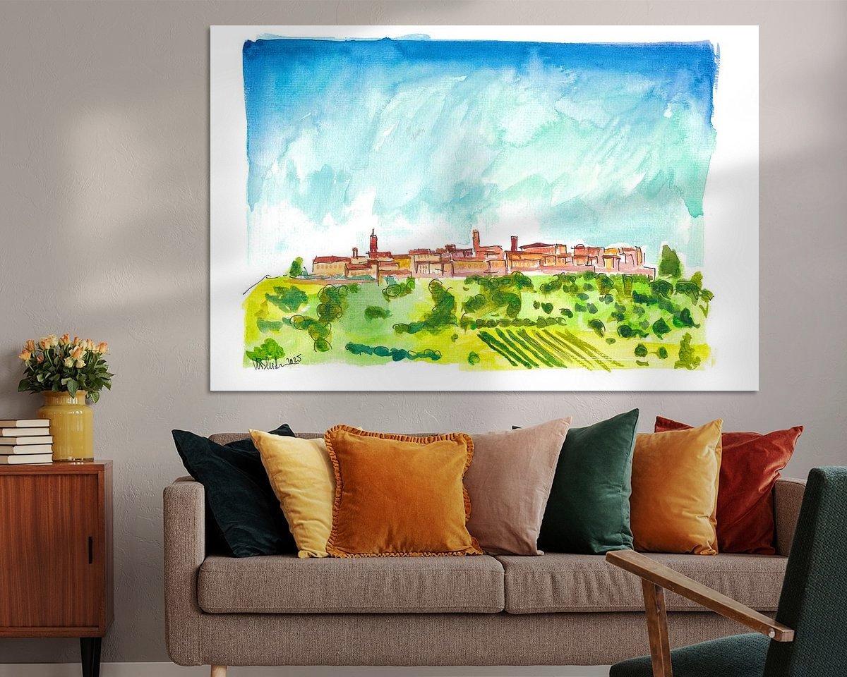 Example of the artwork in a room