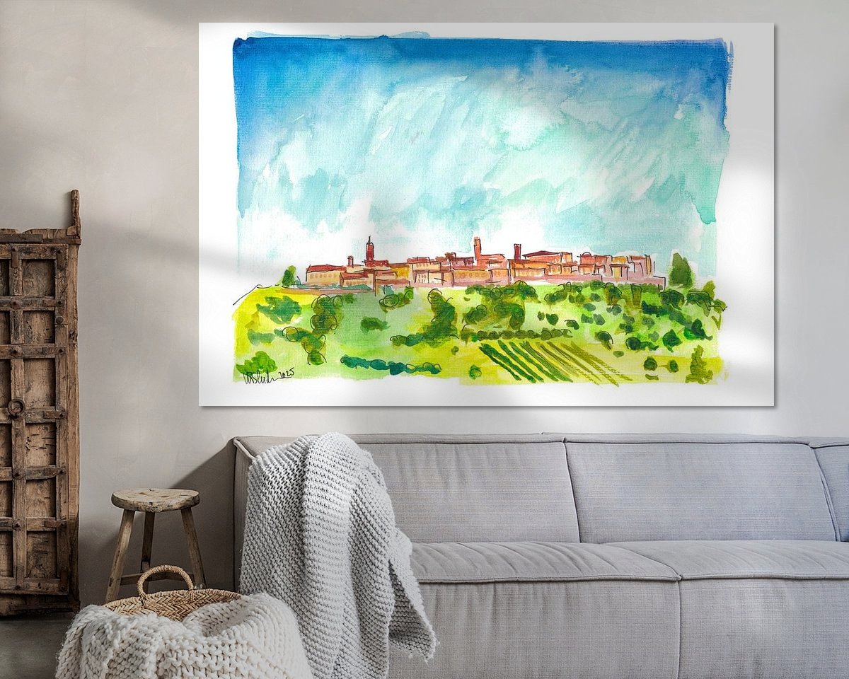 Example of the artwork in a room