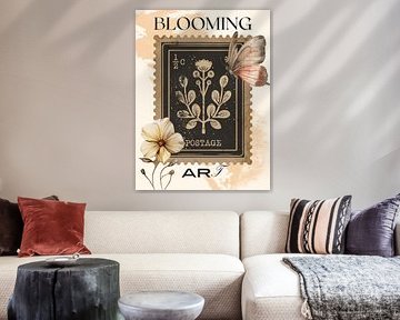 Affranchissement fleuri