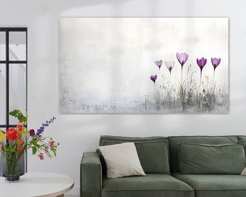 Krokus in de lente van Heike Hultsch