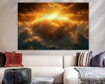 picturesque spiritual cosmic landscape