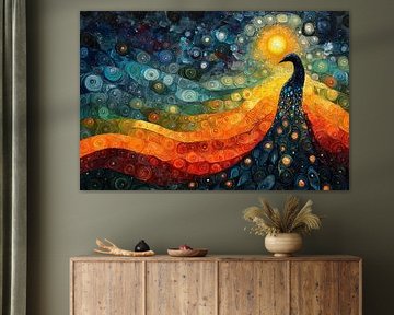 picturesque spiritual cosmic landscape