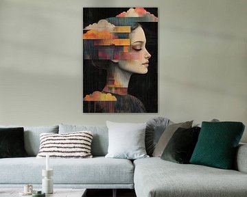 Vrouw Abstract van Kunst Kriebels
