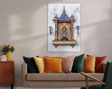 Religious street wall decoration in the Spanish city of Seville by Harrie Muis